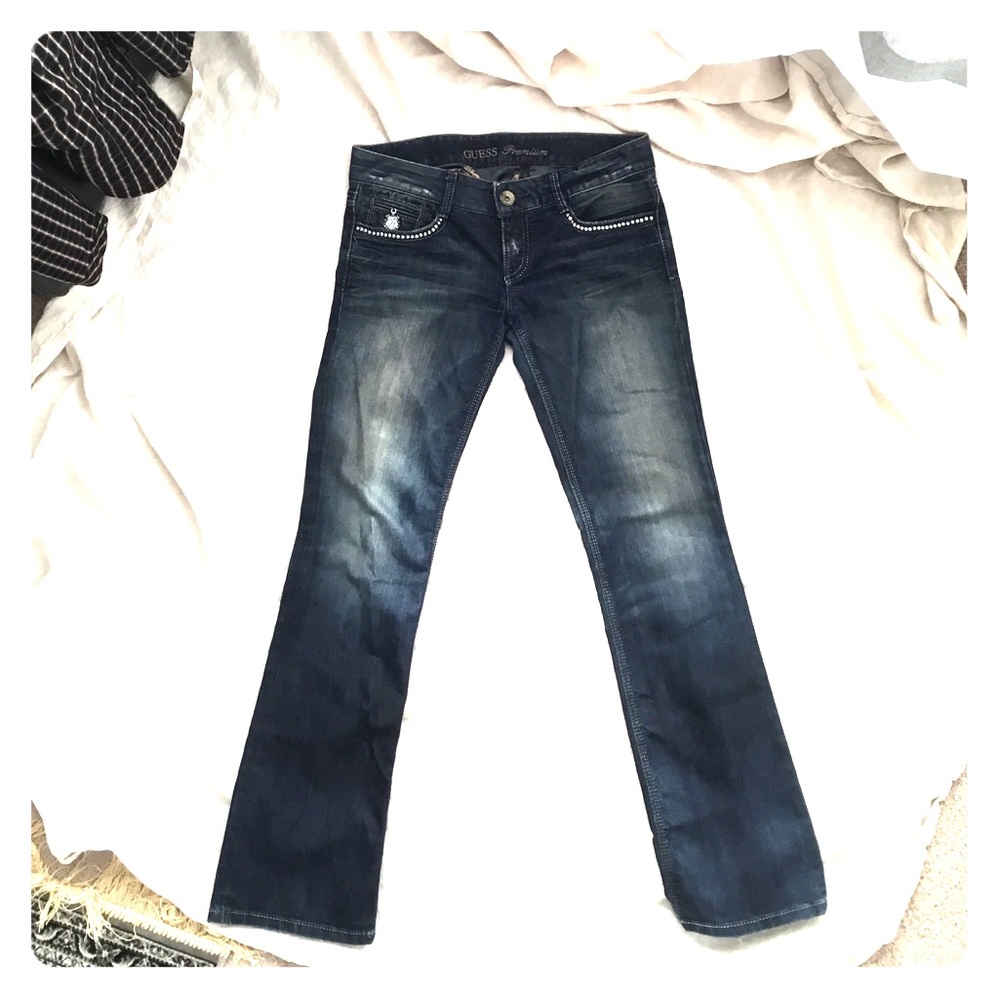 Guess - Dark Wash Embellished Denim